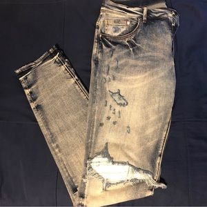 Amiri White Patch Jeans